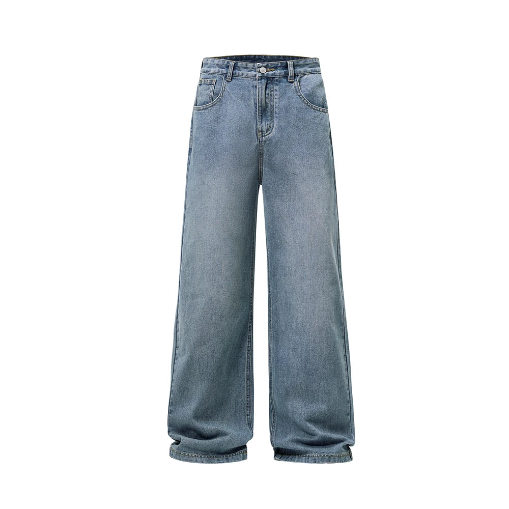men wide leg straight streetwear fashion loose casual vintage denim baggy jeans pants women y2k jeans trousers unique jeans style 1752