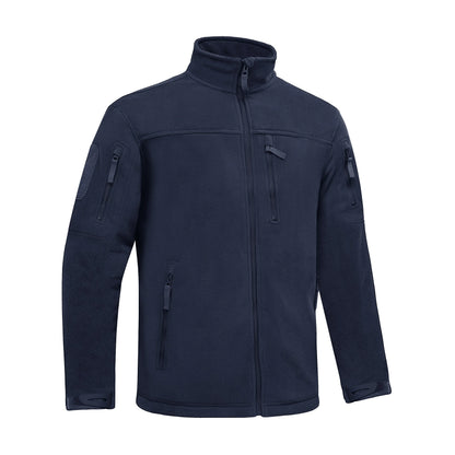 winter fleece jacket mens zipper pockets work jacket thermal warm full zip fishing hiking coats outwear man windbreaker unique default style 4416