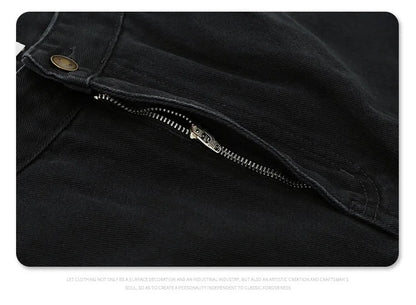 Washed and worn multi-pocket cargo jeans Street King Limited