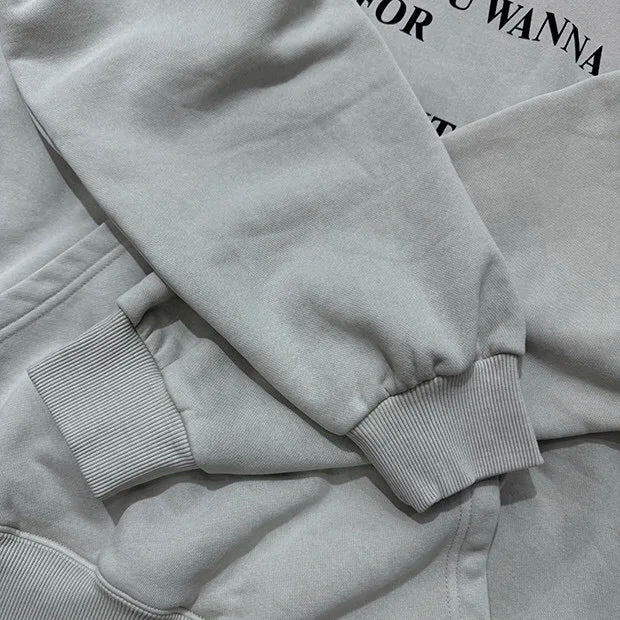 Monogrammed fleece hoodie Street King Limited