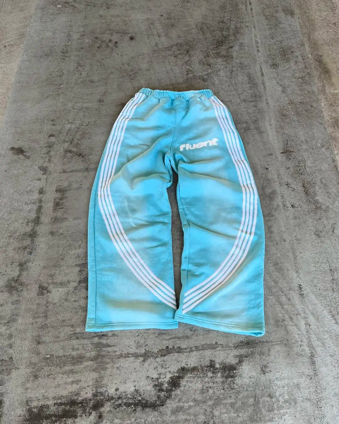 Trendy Brand American Retro Classic Striped Loose Sweatpants Hip-hop Streetwear Y2K Harajuku High-waisted Wide-leg Casual Pants Street King Limited