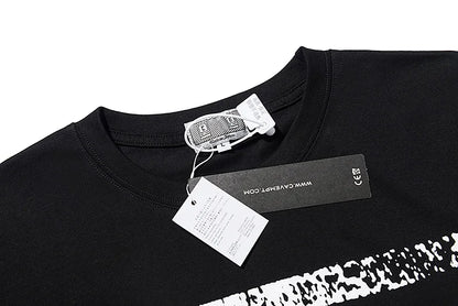 C.E T-shirts Men Woman Good Quality Cotton Casual Loose Vintage Abstract Face Printing Summer O-Neck CAVEMPT Top Tee Street King Limited