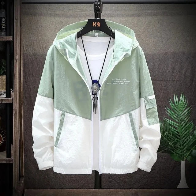 hip hop varsity baseball jackets mens harajuku patchwork color block coats oversized casual loose thin windbreaker jacket unisex unique default style 4349
