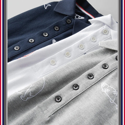 Streetwear New Men Luxury Embroidered Bears Striped Poodle Dog Fashion Polo Shir New 2023 Men Luxury Embroidered Bears Striped Poodle Dog Fashion Polo Shirts Shirt Hip Hop Skateboard Cotton Polos Top Tee 245 Fashion Sweater Jacket With Graphic Design For Men