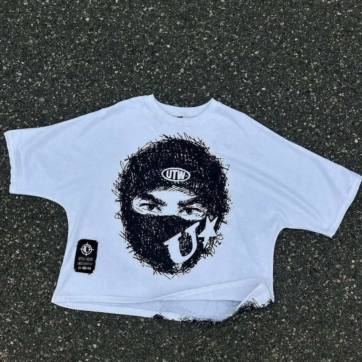 Harajuku big lips graphic t shirts loose y2k tops gothic pop oversized t shirt couples 2024 new sweatshirt goth men clothing Street King Limited
