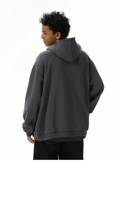 high street men structure line high collar hoodie jacket autumn winter rascal handsome versatile casual zipper coat unisex unique default style 5732
