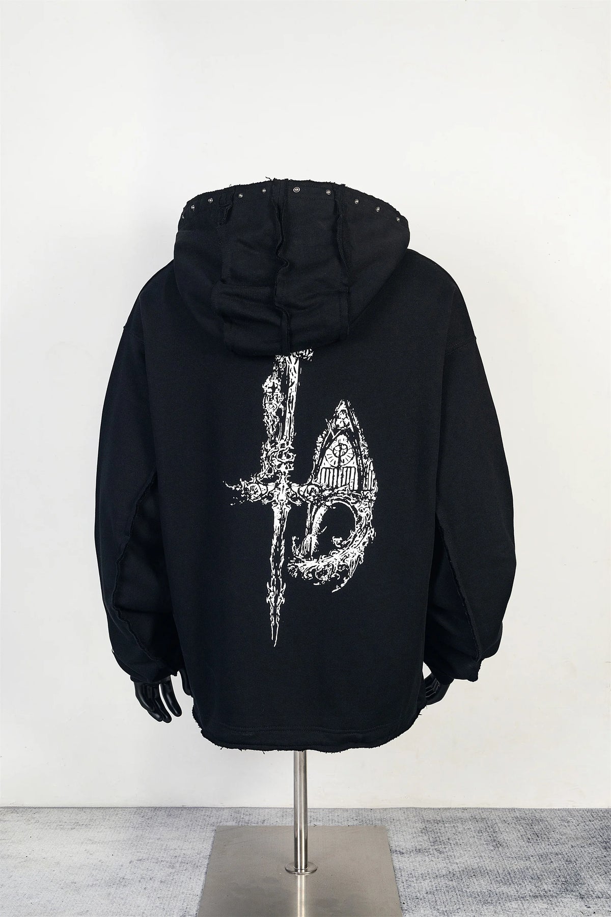 24ss THUG CLUB High-Street Dragon Print Cotton Casual Oversized Streetwear Hip-Pop Hoodies For Men Street King Limited