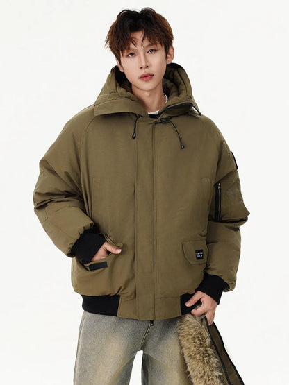 men winter streetwear loose casual fashion cotton padded hooded parkas bomber jacket women oversize thicken coat outerwear unique default style 960
