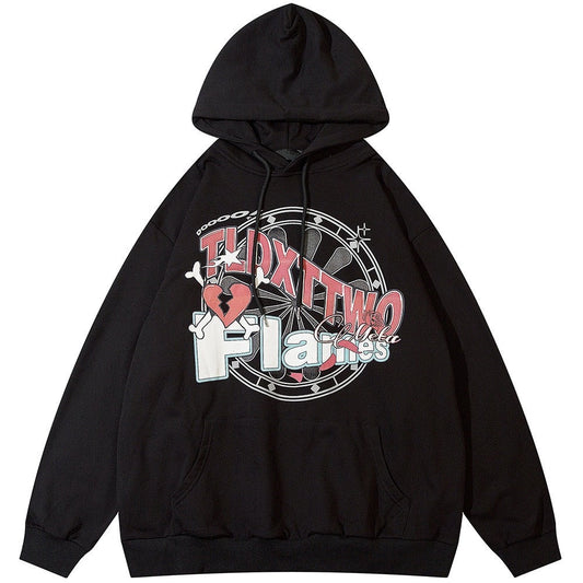"Bone Broken" Unisex Men Women Streetwear Graphic Hoodie Daulet Apparel
