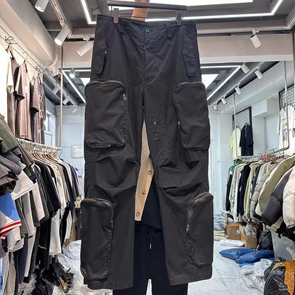 multi pocket workwear pants minimalist street pants