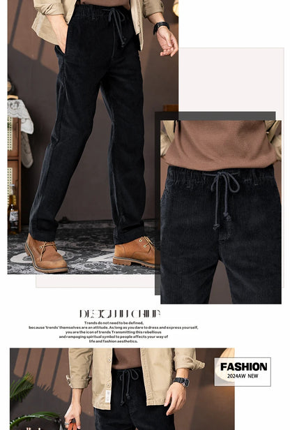 men american retro casual pure cotton corduroy pants japanese streetwear amikaji fashion straight cargo pant trouser unique cargo style 1883
