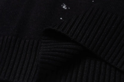 2023 Men Fashion Knitted Sweater Letter Printed Harajuku Oversized Hip Hop Sweaters Fall Winter Loose Jumper Pullovers Street King Limited