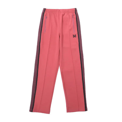 sea blue casual pants men woman loose comfortable side edge weaving stripe embroidery drawstring joggers sweatpants unique joggers style 5037
