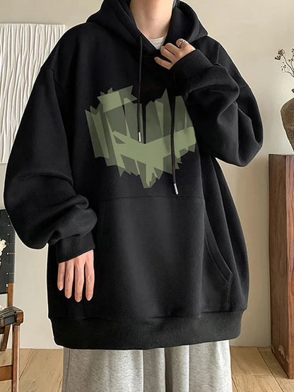Autumn New Love Graphic Print Hoody Sweatshirts Man Hip Hop Oversized Streetwear Pullover Hoodies Y2K Vintage Casual Clothes Street King Limited