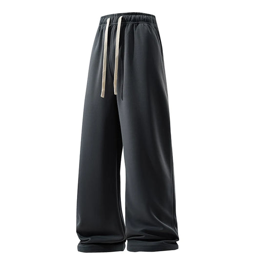 thin casual wide leg pants hang sense fashion handsome classic multi match durable fabric comfortable breathable casual pants unique default style 1329