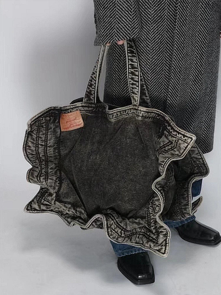 New 2024 Capacity Embroidered Project Messenger Strap Bag Men Women High Quality denimFunctional Shoulder Bags #787 Street King Limited