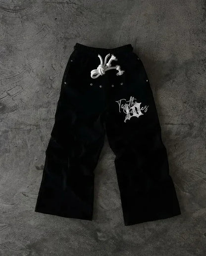 y2k retro camo graphic baggy pants gothic hip hop streetwear sweatpants casual pants womens mens elastic waist jogging trousers unique joggers style 1306