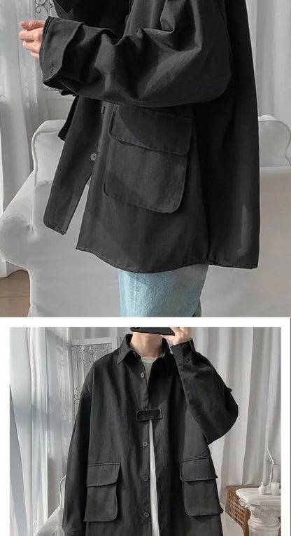 Spring and Autumn Harajuku style jacket men's new loose jacket Korean version of the trendy brand fried street handsome casual Street King Limited
