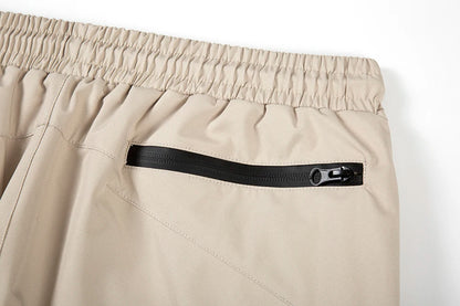 y2k pantalones hombre front two long zipper drawstring trousers unisex vibe style solid baggy cargo pants oversized overalls unique cargo style 632