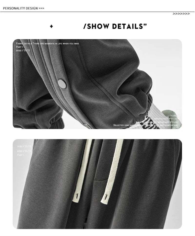 autumn casual joggers sports pants mens high street baggy breasted trousers 2024 new harajuku fashion y2k gym sweatpants unique joggers style 12
