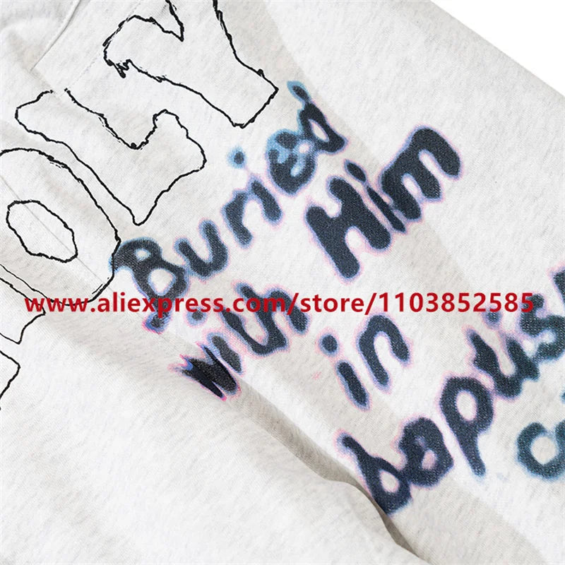 2024 autumn winter vintage casual sports pants mens letter illustration printed loose drawstring leg strap high street hip hop unique default style 1625