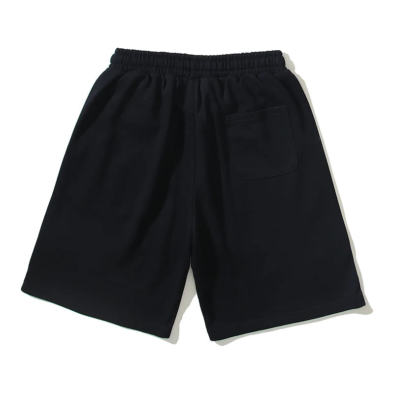 Streetwear Summer Retro Big Eyes Print Drawstring Casual Sport Shorts for Men and Women Wide Leg Baggy Five Point Pants Oversize Street King Limited