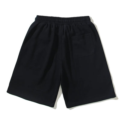 Streetwear Summer Retro Big Eyes Print Drawstring Casual Sport Shorts for Men and Women Wide Leg Baggy Five Point Pants Oversize Street King Limited