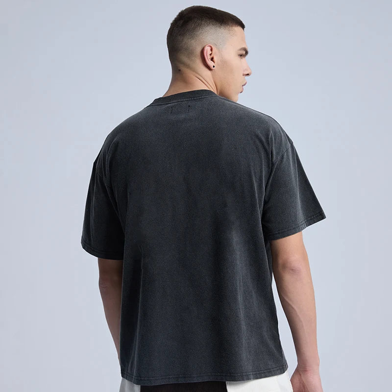 Rainbowtouches Washed T Shirts Men's Casual Clothing Popular Oversized T-shirt Fashion Design Vintage Street Wear Stylis Street King Limited