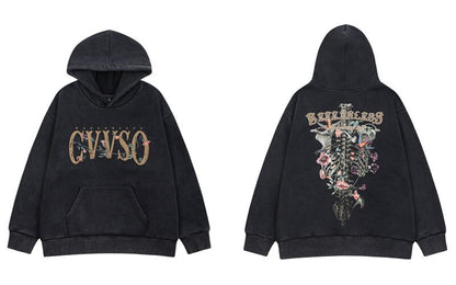 "Broken Back" Unisex Men Women Streetwear Graphic Hoodie Daulet Apparel
