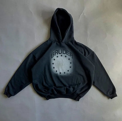 Y2k American Hip-hop Rock Dark Style Oversized Hoodie Men Street Harajuku Retro Casual All-match Zipper Sweatshirt Women Street King Limited