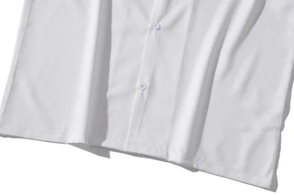 Dark Icon White Graffiti Hawaiian Shirts Street Men's Polo Shirt Summer Light Weight Cool Material Blouse Male Tops Street King Limited