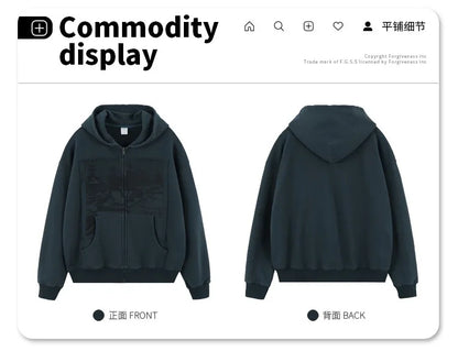 Cloth craft hooded zipper sweater jacket Street King Limited