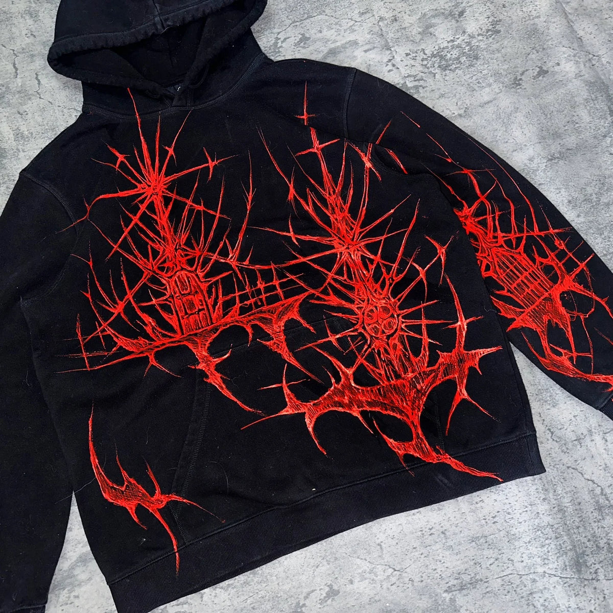 Harajuku Oversized Gothic Dragon Print Hoodie Streetwear Sweatshirt Y2k Tops Gothic Clothes Grunge Hoodies Women Men Clothing Street King Limited