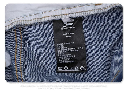 Cut Jeans with a mud-dye knife Street King Limited