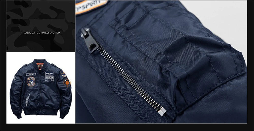 2023 hot bomber jacket mens air force ma 1 military baseball jacket plus size coat thick cargo jacket men clothing unique cargo style 5550