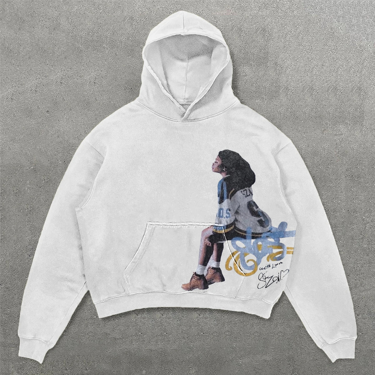 Harajuku Oversized Letter Printing Hoodie Streetwear Sweatshirt Y2k Tops Gothic Clothes Grunge Hoodies Women Men Clothing Street King Limited