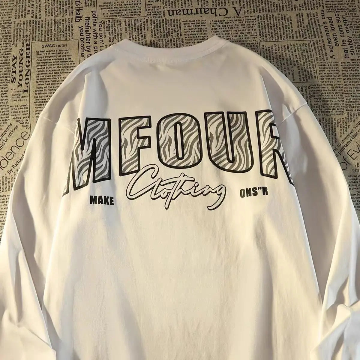 European and American high street portrait printed hooded sweatshirt loose fitting American street fashion and trendy outfit Street King Limited