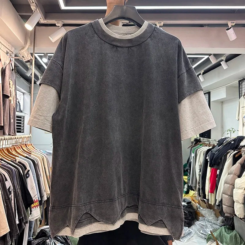 Color blocking double layered shirt Street King Limited