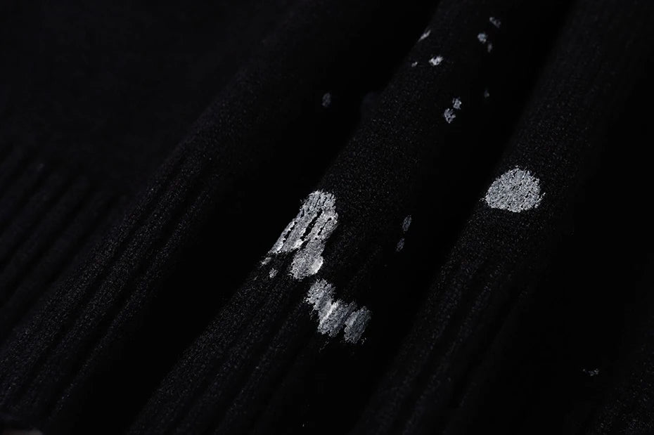 2023 Men Fashion Knitted Sweater Letter Printed Harajuku Oversized Hip Hop Sweaters Fall Winter Loose Jumper Pullovers Street King Limited