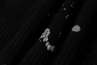 2023 Men Fashion Knitted Sweater Letter Printed Harajuku Oversized Hip Hop Sweaters Fall Winter Loose Jumper Pullovers Street King Limited