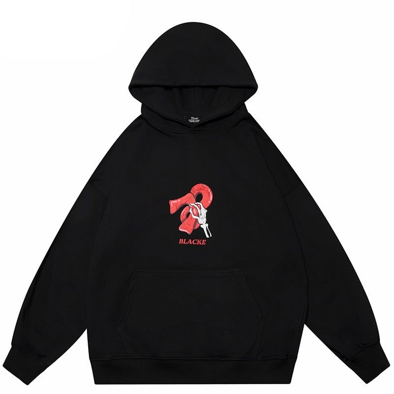 "Rise From Below" Unisex Men Women Streetwear Graphic Hoodie Daulet Apparel