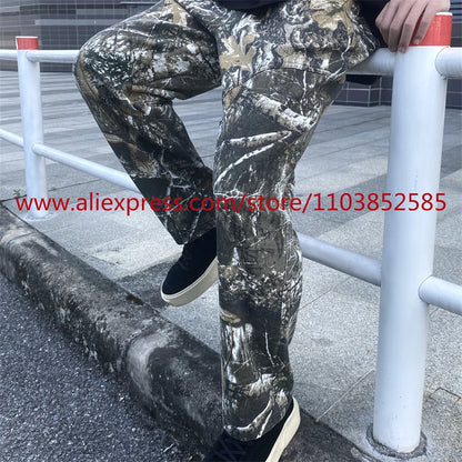 new autumn vintage straight leg casual functional work pants american high street heavyweight washed worn tactical pants clothes urban fashion pants