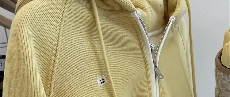 Designed embroidered squirrel hooded sweatshirt for women in spring and autumn loose and versatile American style lazy jacket Street King Limited