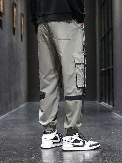 "Ribbon Cut" Unisex Men Women Streetwear Joggers Daulet Apparel
