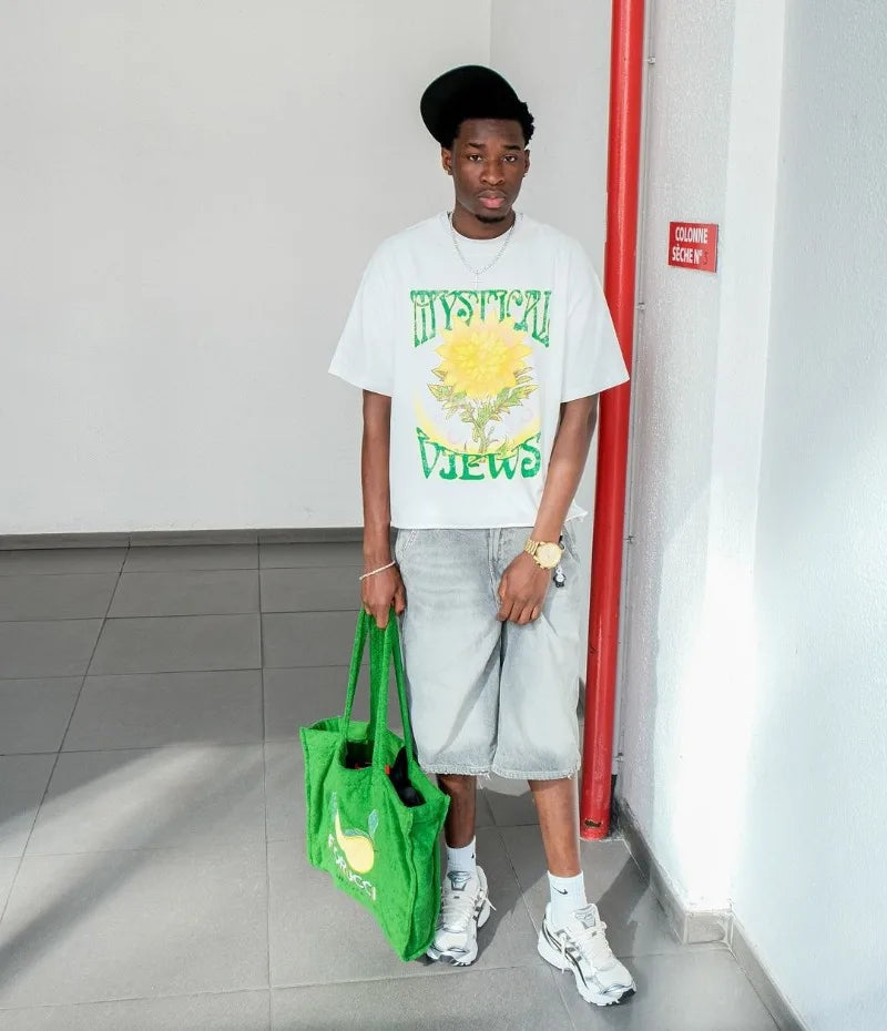 2024 Summer American Retro Personalized Anime Print Oversized Short-sleeved Men Y2k Harajuku Fashion Casual Loose T-shirt Women Street King Limited
