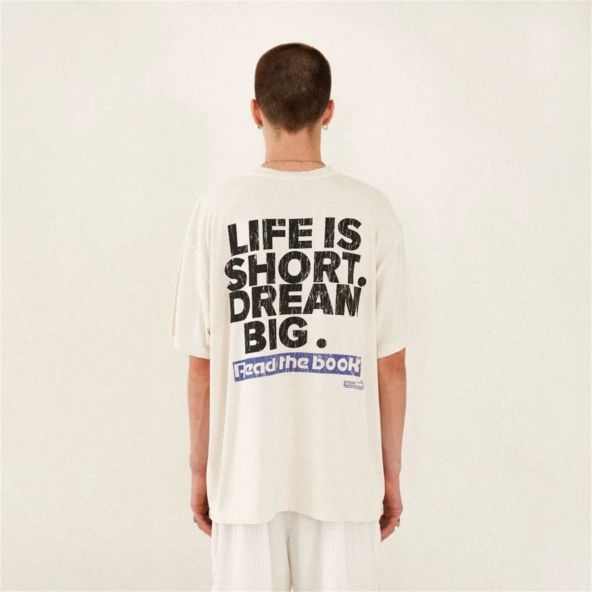 2024 New FP Vintage Retro Letter Reeborn Printing High-Street Distressed Casual Tops T-Shirt Street King Limited