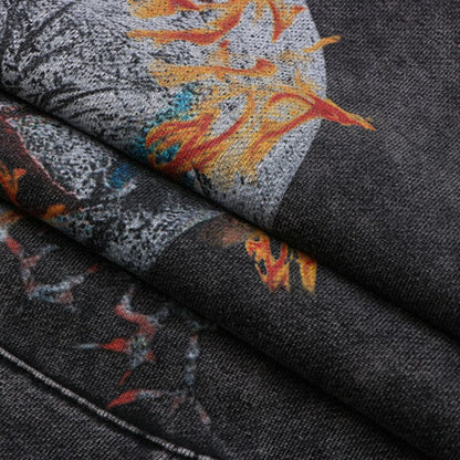 "Broken Clown" Unisex Men Women Streetwear Graphic Hoodie Daulet Apparel