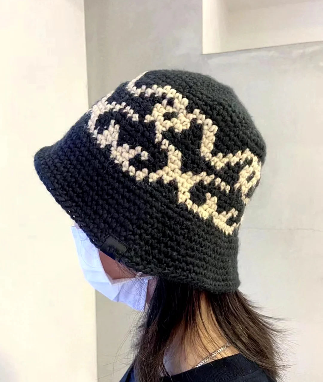 New 2023 Fashion Cute Bakar bone KNIT Hand woven jacquard Bucket Hat Basin Cap Fisherman One Size Warm Cotton High #19 Street King Limited