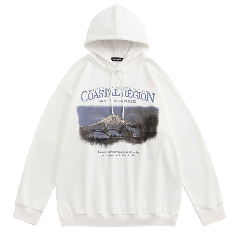 "Coastal Region" Unisex Men Women Streetwear Graphic Hoodie Daulet Apparel