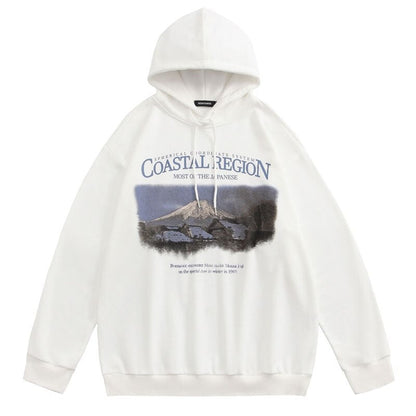 "Coastal Region" Unisex Men Women Streetwear Graphic Hoodie Daulet Apparel